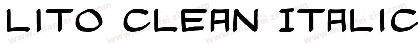 Lito Clean Italic字体转换